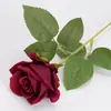 Veludo Simulad Rosa Decoração de Casamento Flor Falsa Seda Casa Decoração Dia dos Namorados Cascata Falsa Artificial Buquê