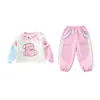 Conjunto de Otoño para Niña: Moda 2026 Conjunto de Sudadera de Dos Piezas para Niñas, Estilo Coreano Conjunto de Dos Piezas de Pantalones de Chándal para Otoño para Niños