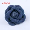 DIY Flor de Tecido Jeans Feita à Mão Flor Rosa Acessórios de Cabelo Materiais Ornamentos Semi-acabados Acessórios
