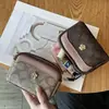 Porta-moedas Estilo Fragrante Carta Vintage Europeu e Americano Mini Pequeno Zíper Duplo Grande Capacidade Moeda Chave Bolso de Mão