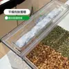 Amendoins Torrados Quadrados, Balas, Sementes de Melão, Caixa Display de Alimentos para Supermercado com Tampa, Caixa Selada de Armazenamento Plástico Transparente para Uso Doméstico