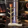 Porta-objetos fofo em formato de galinha com bolinhas, organizador de controles de videogame, organizador de mesa, peça decorativa criativa e solução de armazenamento