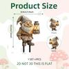 Uma Variedade de Novos Produtos, Figuras Criativas Fofas de Anões com Lanternas, Inserções Decorativas de Jardim de Pátio em PVC, Inserções de Solo, Adereços Decorativos