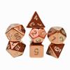 Suministro de fábrica dados metálicos de múltiples caras chapado multicolor Yak juego de mesa dados de juguete siete-grano chapado dados multicolor