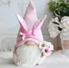 2026 Nueva Decoración de Pascua Transfronteriza Regalo Pequeño Muñeco Sin Rostro Conejo de Pascua Tela
