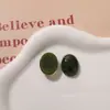 Acessórios de Resina Oval Degradê Vintage Imitação de Jade Brincos Chaveiro Joias Acessórios de Resina Atacado