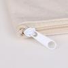 Estuche de Lona para Lápices Amazon Transfronterizo Portátil con Cremallera Estuche de Lona para Lápices Estudiante Bolsa de Algodón en Blanco Bolsa de Cosméticos para Mujer