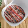 Almofada de Assento Redonda Espessa Pad para Cadeira de Computador Escritório Banqueta de Estudante Mesa de Jantar Almofada para Glúteos Macia Doméstica Chão