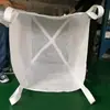 Bolsa de Contenedor de Fondo Cruzado Blanco de Nuevo Material de 1.5 Toneladas, Bolsa de Tonelada, Bolsa para Lodos, Bolsa de Tonelada para Obra, Resistente al Desgaste y Engrosada