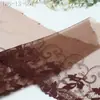 Tanglong Dos Tonos Malla Ligera Patrón Hoja de Arce Otoñal Bordado Encaje Adorno para Ropa Decoración de Falda Encaje Accesorios DIY
