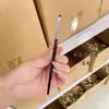 Pincel Especial para Aplicar Detalhes de Sombra no Canto Interno do Olho, Colorir e Esfumar o Canto Interno do Olho, Tubo de Cobre Ébano Cangzhou Pincel de Maquiagem