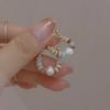 Aretes de Circonita Microincrustada de Estilo Frío de Lujo Ligero para Mujer Otoño e Invierno Nicho Aretes de Alta Gama Accesorios para Orejas de Mariposa Versátil Moderno