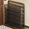 Zapatero sin instalación para entrada de casa, zapatero plegable simple de varias capas, solución económica de almacenamiento de zapatos para apartamentos de alquiler