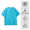 Camiseta Infantil Algodão Puro DIY Pintada à Mão Cor Lisa Publicidade Camisa Cultural Alunos do Ensino Fundamental Jardim de Infância Manga Curta Uniforme de Turma Logo Personalizado