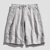 Pantalones Casuales Sueltos de Cinco Puntos para Hombre de Verano Marca de Moda Mismo Estilo Pantalones Cortos Retro para Adolescentes Nueva Ropa Transfronteriza para Hombre Primavera y Verano