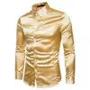 Nova camisa social masculina de primavera 2024 transfronteiriça, tamanho europeu, camisa de manga longa fashion, camisa casual masculina, casaco masculino