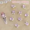 Nuevos Diamantes de Imitación Irregulares en Forma de Corazón de Esquina Recta Rosa, Diamantes de Imitación Apilados de Múltiples Formas, Decoraciones para Uñas, Esenciales Populares Hechos a Mano para DIY