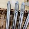Pelador de Patatas Cilíndrico de Acero Inoxidable Multifuncional de Estilo Antiguo Pelador Doméstico Cuchillo Pelador Gadgets de Cocina Venta al por Mayor