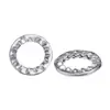 En Stock Arandelas de Bloqueo Dentadas de Acero Inoxidable 304 con Dientes, Antideslizantes, Antiaflojamiento, Resortes Amortiguadores Metalicos para Arandelas Venta al por Mayor