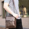 Nuevo bolso de hombro para hombre, bolso cruzado vertical informal de negocios, bolso de mano de cuero suave de PU, maletín de negocios