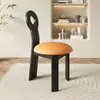Silla de Comedor con Respaldo de Madera Maciza Estilo Ins Silla de Escritorio de Diseñador Silla de Computadora Silla de Cafetería Muebles de Restaurante
