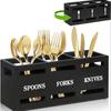 Caja de almacenamiento para cuchillos y tenedores, caja de almacenamiento para palillos y cucharas para fiestas transfronterizas, caja rectangular para vajilla de cocina, compartimento de escritorio para restaurante, caja de madera