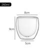 Taza de vidrio de doble capa vaso de vidrio resistente al calor taza de café de vidrio tipo estampado nido de juego doble capa taza para el hogar vidrio de borosilicato alto taza de vidrio resistente al calor