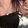 Un Imprescindible para Sexys ~ Collar de Corazón de Grava Colorido Lujo Accesible Nicho Nuevo Diseño 2025 Accesorios de Cadena para Clavícula para Mujeres