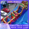 Parque de juegos inflable grande y colorido para niños