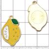 Mezcla de 30 Estilos de Aleación con Goteo de Aceite Dibujos Animados Fruta Piña Fresa Colgante Colgante Pulsera DIY Collar Accesorios de Joyería
