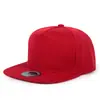Comercio Exterior Transfronterizo Sombrero Plano de Cinco Paneles de Ala Dura para Hombre, Piel Sintética, Color Sólido, Logotipo, Sombrero Hip-Hop