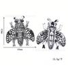 Criativo retro abelha strass flor diy roupas sapato saco animal strass fivela broche acessórios telefone móvel beleza vara broca
