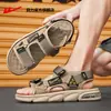 Zapatos de Jalar Hacia Atrás, Sandalias, Nuevo Estilo de Verano para Hombre, Calzado para Exteriores, Sandalias para Hombre, Pantuflas, Antideslizantes, Resistentes al Agua, Zapatos Deportivos para Playa Z