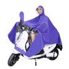 Impermeable poncho para bicicleta eléctrica de fábrica directo para adulto con doble ala y protección facial, impermeable para doble conducción al por mayor