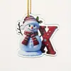 Enfeites Pendentes Atacado Presentes de Feriado Árvore de Natal Transfronteiriça Boneco de Neve de Natal Pingentes de Acrílico Decorações de Natal
