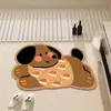 Tapete de Banheiro com Tema de Gato, Tapete Absorvente para Vaso Sanitário, Carpete de Banheiro Antiderrapante de Terra de Diatomáceas
