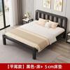 Cama de hierro para el hogar, cama doble de 1,5 m, cama de hierro reforzado y engrosado, cama individual de acero inoxidable, cama de 1,8 m con estructura de hierro para habitación de alquiler