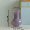 Estilo Ins Creativo Escandinavo Jarrón de Vidrio de Color Puro Gama Alta Retro Sala de Estar Hidropónico Arreglo Floral Decoración de Mesa