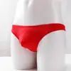 Estilo Coreano Moderno para Hombre Tanga de Seda de Hielo Transparente de Tiro Bajo Bolsa U-Convexa Ropa Interior Deportiva Dropshipping Transfronterizo para Hombre