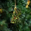 Novo produto transfronteiriço: Pingente decorativo de pássaro simulado plano de acrílico para Natal, árvore de Natal, casa e decoração de mochila