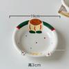 Lindo Set de Tazón y Plato, Vajilla de Cerámica, Tazón Doméstico, Tazón de Yogur de Alto Valor para Niñas, Tazón de Desayuno, Plato de Moda, Cuchara