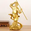 Adorno de Bronce del Rey Mono Sun Wukong, Estatua Auspiciosa de Dragón, Decoración para el Hogar del Rey Mono, Sun Wukong, Gran Sabio, Buda de la Victoria