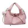 Bolsa de Ombro Estrela Doce para Estudantes Femininas Estilo Coreano Primavera e Verão 2026 Bolsa de Mão de Grande Capacidade Bolsa Tote Casual Preta