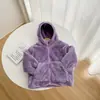 Chamarra con capucha para niños de polar ártico con calefacción por ambos lados, top casual de invierno grueso y peludo cálido, elegante