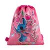Bolsa de Tela No Tejida Stitch Bolsa con Cordón Stitch Bolsa de Almacenamiento para Bebé Estrella Mochila Escolar para Niños Venta al por Mayor