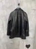 Para Exportación 2025 Estilo Europeo y Americano Transfronterizo Nueva Ropa de Mujer Estilo Oscuro Chaqueta de Cuero Moda Cuello de Camisa Corto Cortavientos