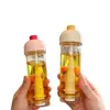 En stock envío rápido botella rociadora olla de aceite sin goteo cocina grado alimenticio tipo rociador botella de aceite atomizador rociador vertical olla de aceite