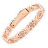 Pulsera Magnética Popular Redonda de Diamantes Completos Transfronteriza Moda Europea y Americana Cierre de una Sola Fila Pulsera Magnética Antiestática para Mujer en Stock