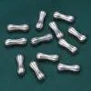 Accesorios de tubo redondo de plata de ley S925 vintage desgastado material para abalorios DIY hecho a mano joyería accesorios de tubo de plata al por mayor