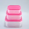 Caixa de conservação de plástico de três, quatro ou cinco peças, caixa de armazenamento selada com tampa, armazenamento especial para geladeira de cozinha, caixa selada para alimentos